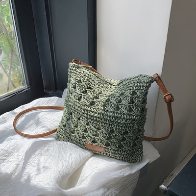 Borsa a spalla in paglia chic