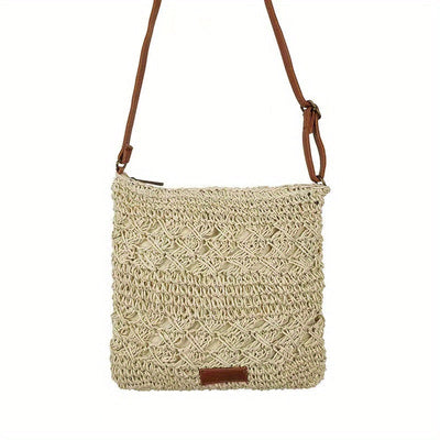 Borsa a spalla in paglia chic