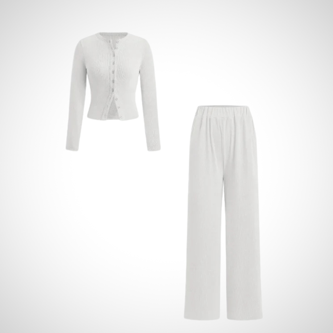 Sofy - Set Top e Pantaloni a Manica Lunga