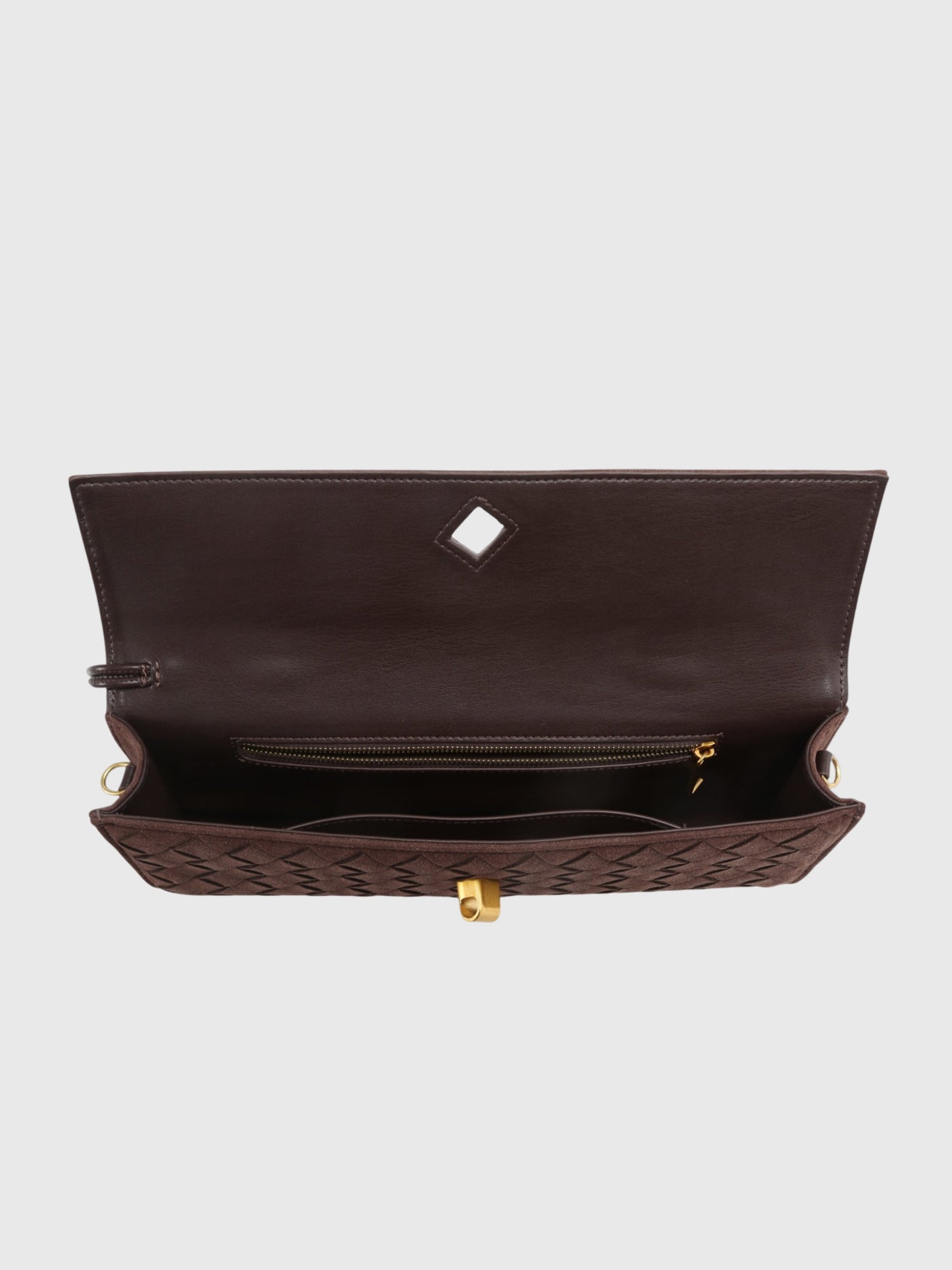 Cherry | Clutch in Suede Intrecciato di Lusso