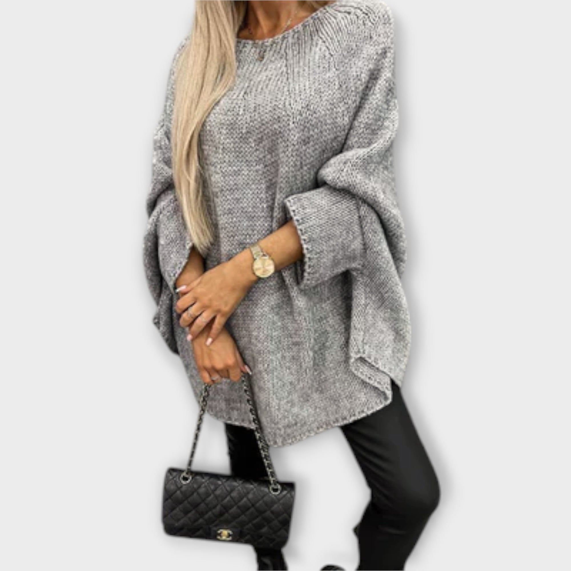 Isabelle - Maglione da Donna Elegante con Collo Rotondo