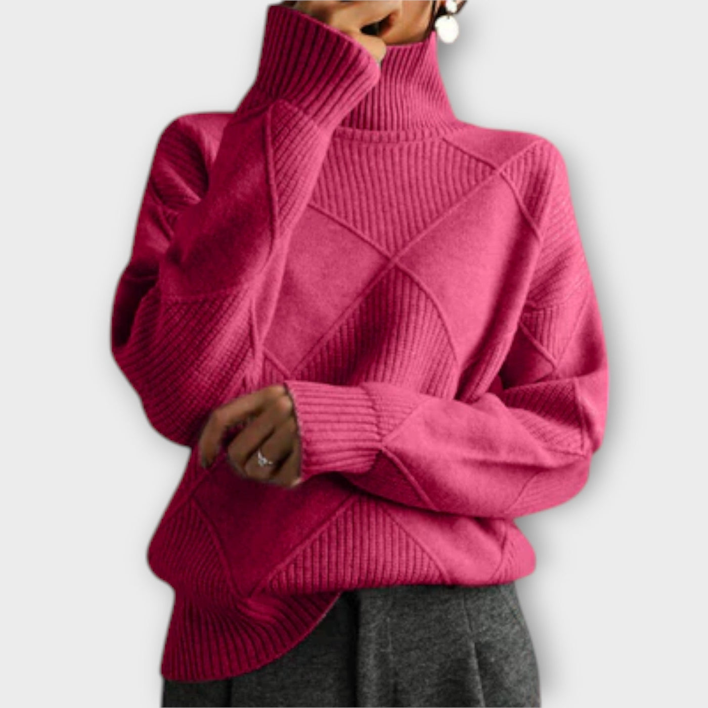 Melanie - Maglione Collo Alto Confortevole