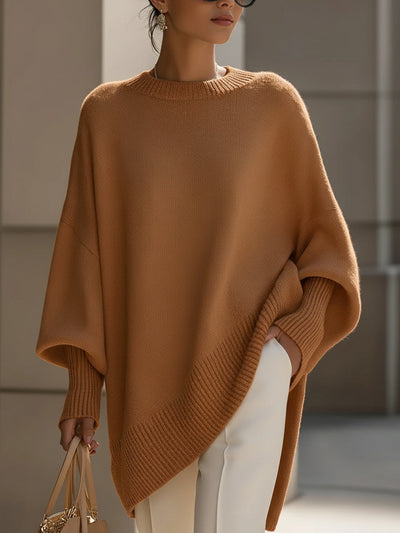 Sofia – Elegante maglione stile poncho in lana