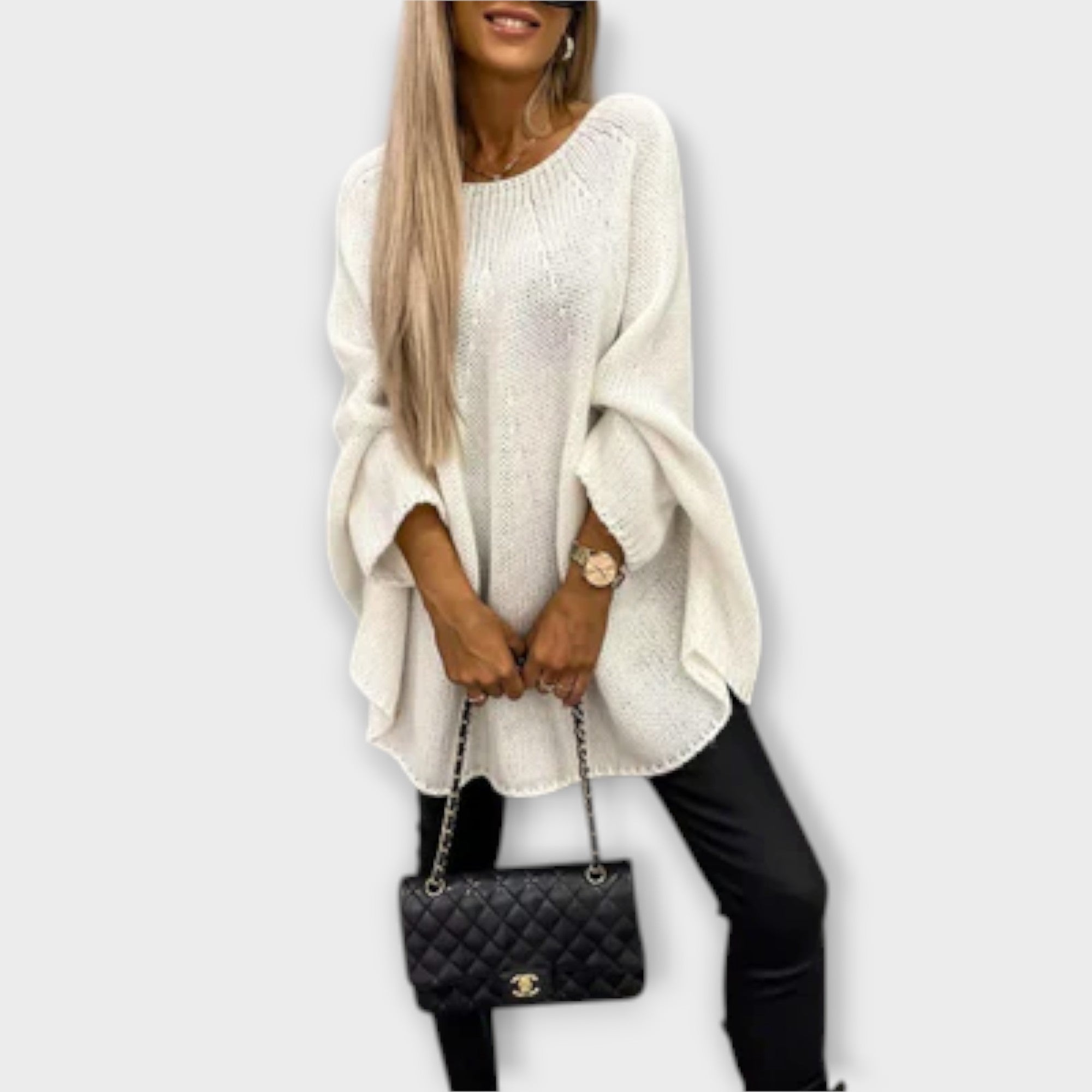 Isabelle - Maglione da Donna Elegante con Collo Rotondo