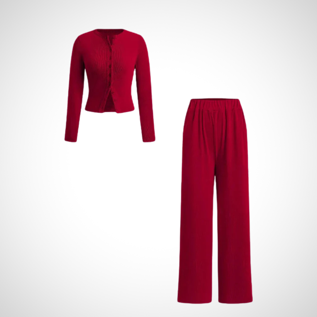 Sofy - Set Top e Pantaloni a Manica Lunga