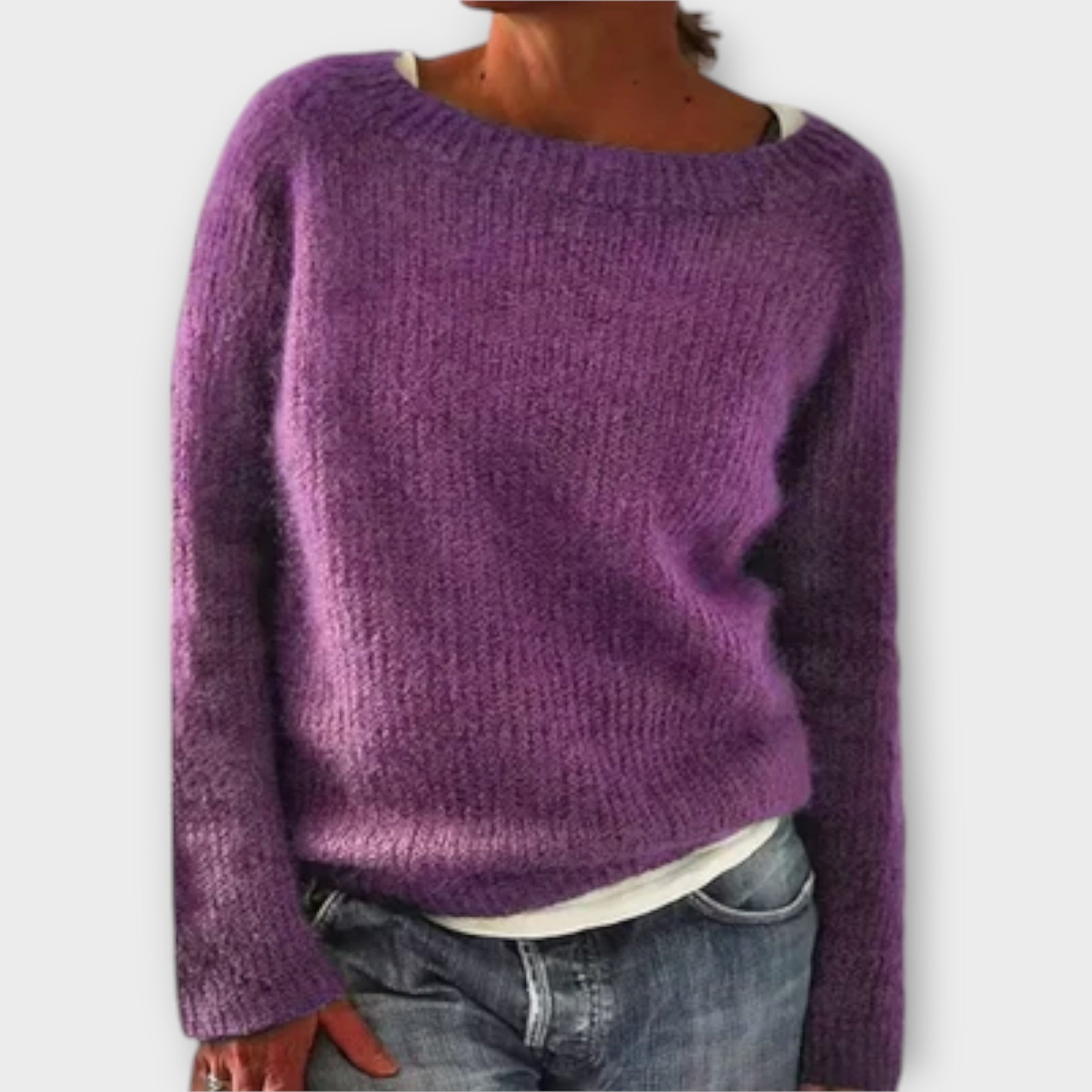 Regine – maglione a maglia monocolore