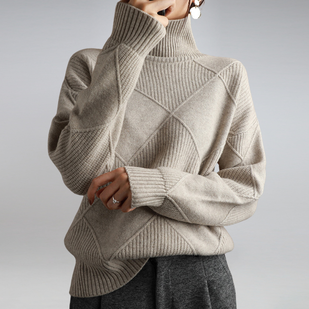 Darcy - Maglione a Collo Alto Oversize