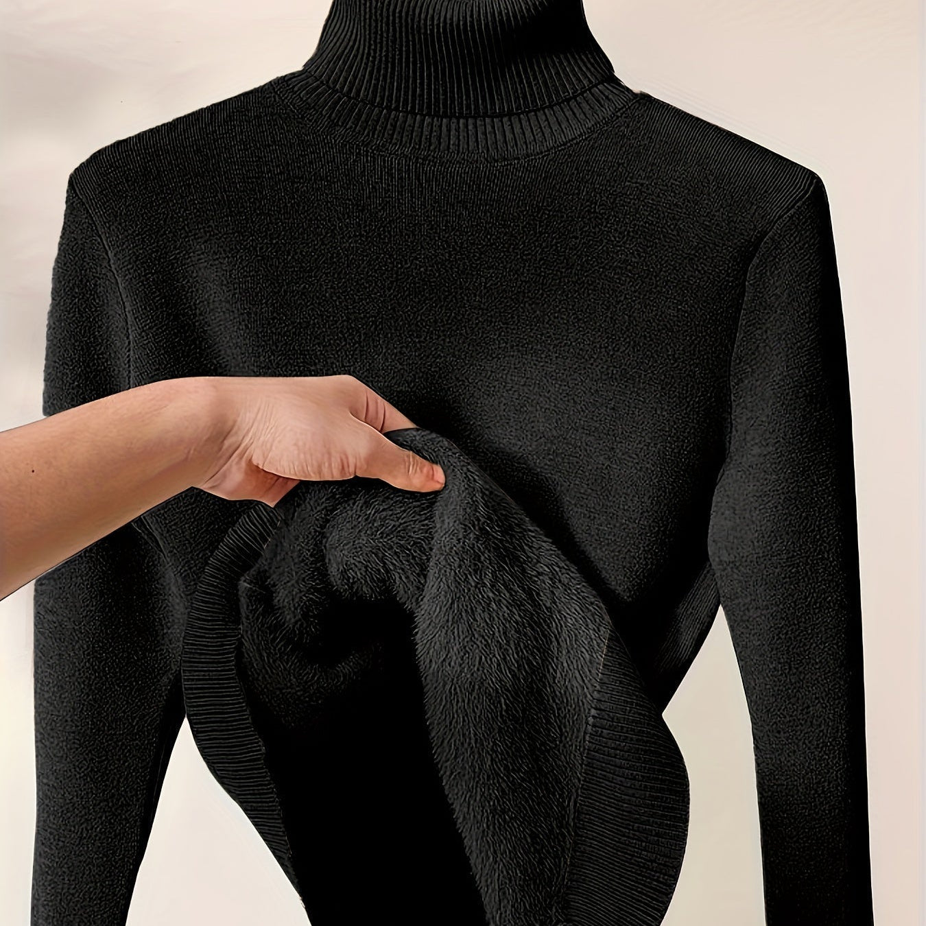 Zoe - Maglione con Collo Alto Morbido