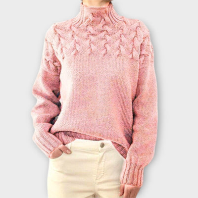 Eva - Maglione da donna con dettaglio a trecce