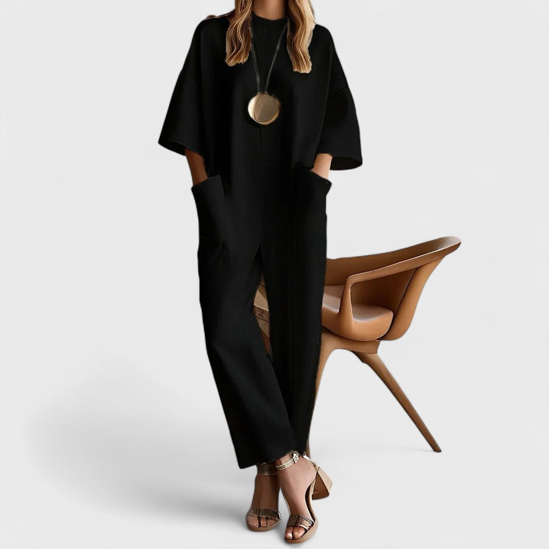 Emmy - Tuta elegante a maniche corte