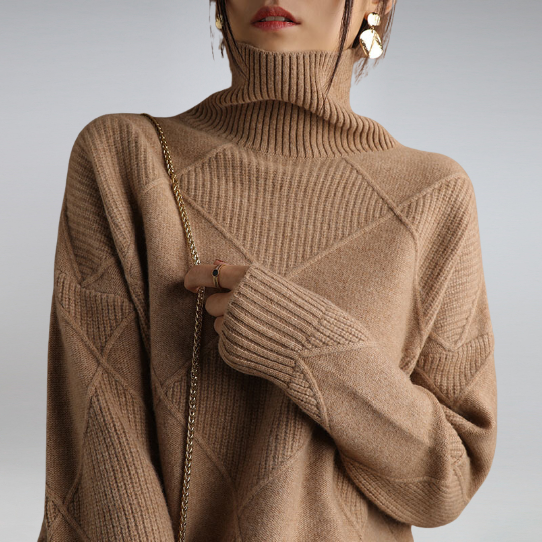 Darcy - Maglione a Collo Alto Oversize