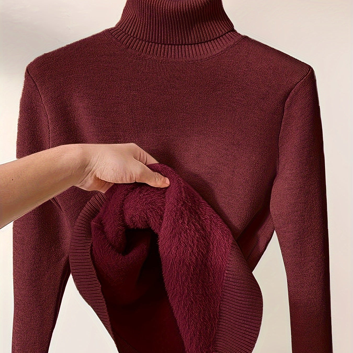 Zoe - Maglione con Collo Alto Morbido