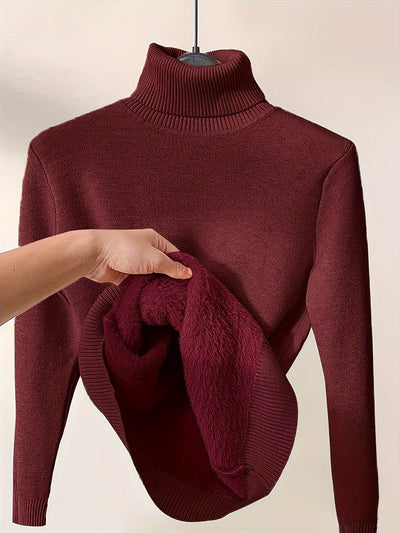 Zoe - Maglione con Collo Alto Morbido