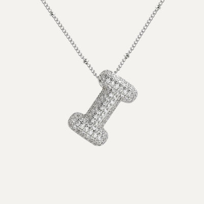 Savannah | Collana con Lettera a Bolla in Diamante
