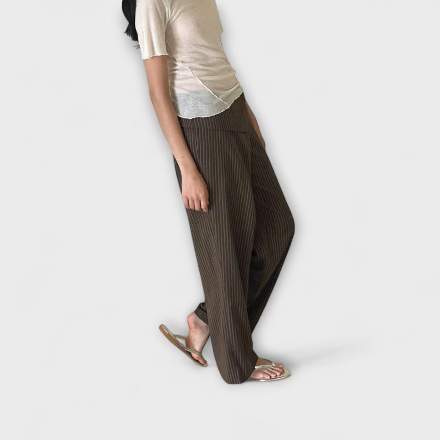 Noémi – Pantaloni con pieghe
