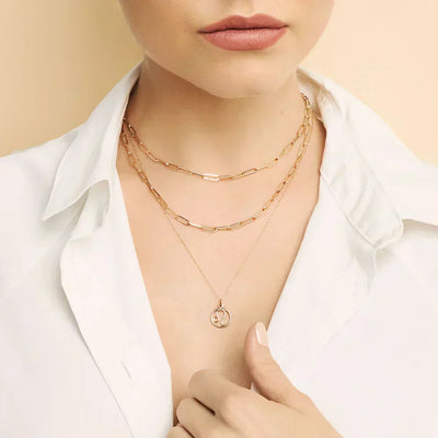 Rosalyette | Collana con Segno Zodiacale in Oro 18k