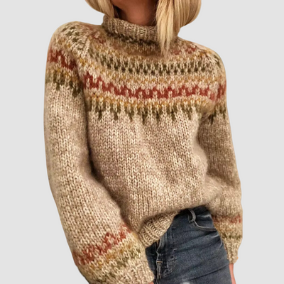 Astrid - Maglione in maglia nordica