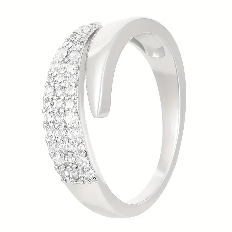 Elegante Anello Dorato con Pietre Brillanti (1+1 GRATIS)