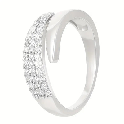 Elegante Anello Dorato con Pietre Brillanti (1+1 GRATIS)