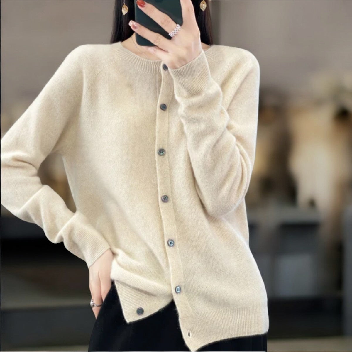 Anna - Cardigan in lana merino