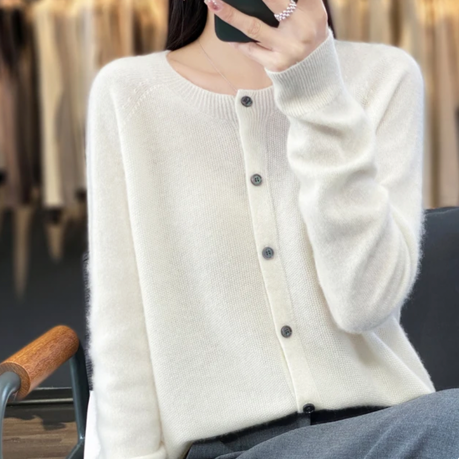 Anna - Cardigan in lana merino