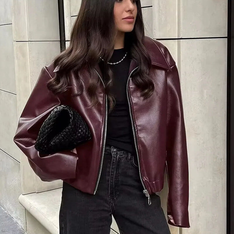 Giacca in pelle Romy