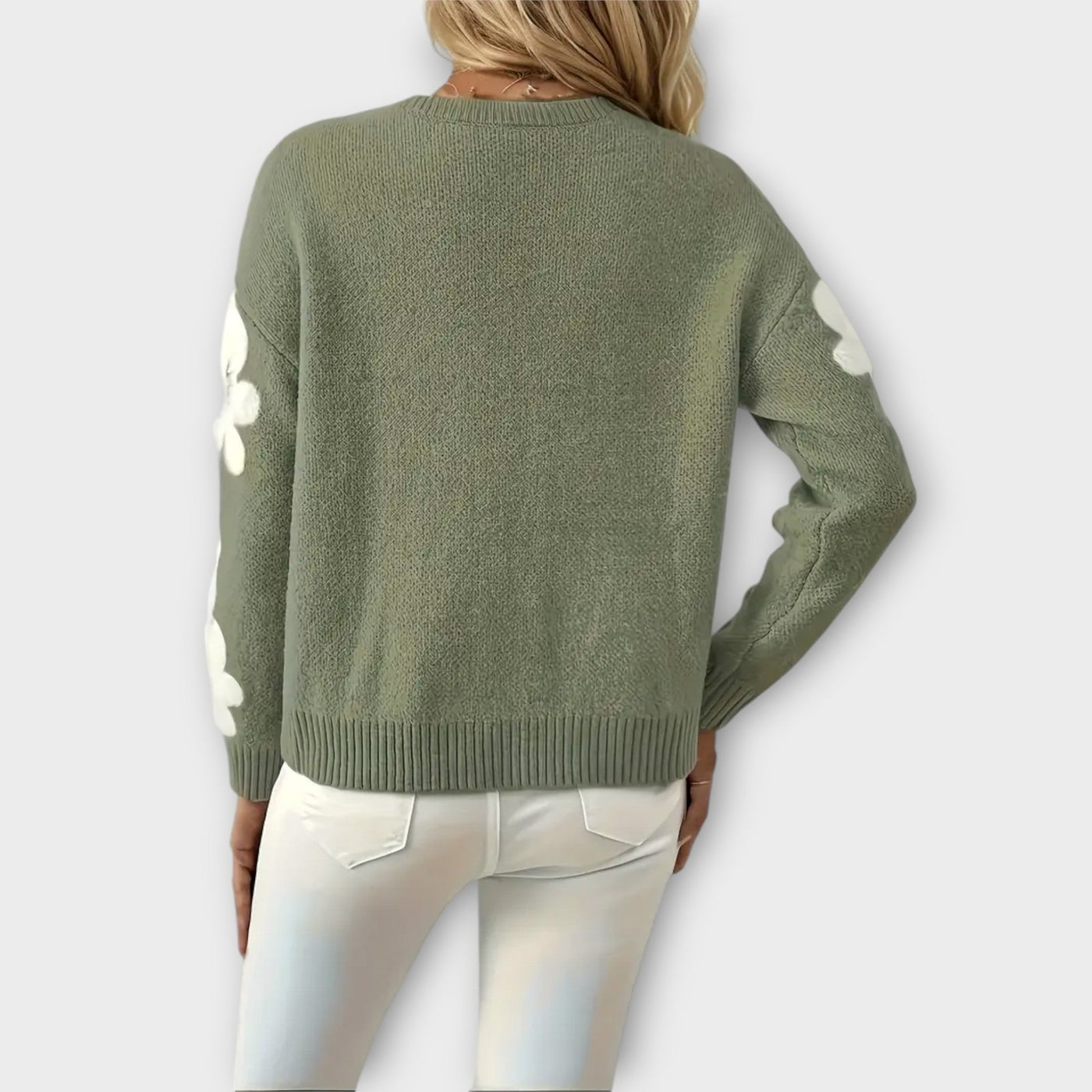 Silke - Maglione Morbido con Design Floreale