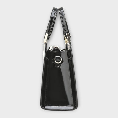 Gianna Boutique - Borsa a Mano con Motivo Coccodrillo Lucido