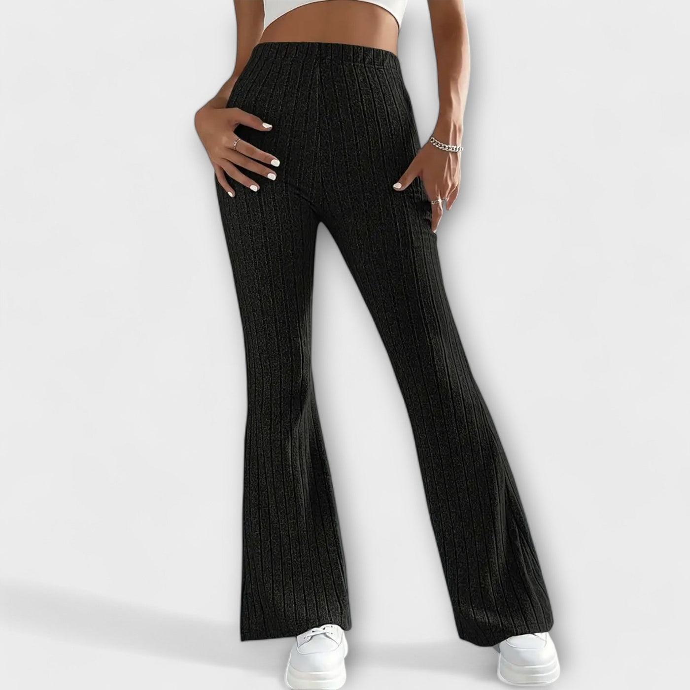 Luretta – Pantaloni svasati con struttura fine