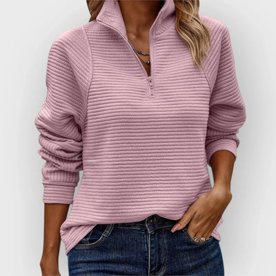 Olivia - Pullover con mezza zip