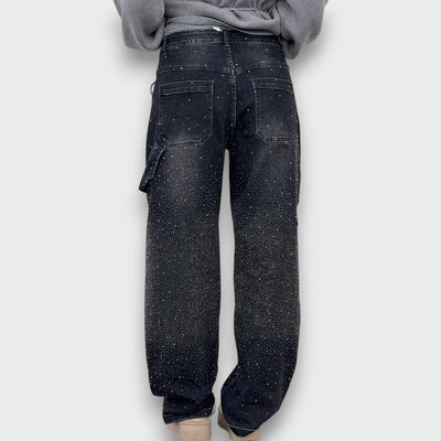 Nolene – Jeans con finitura scintillante e carattere urbano