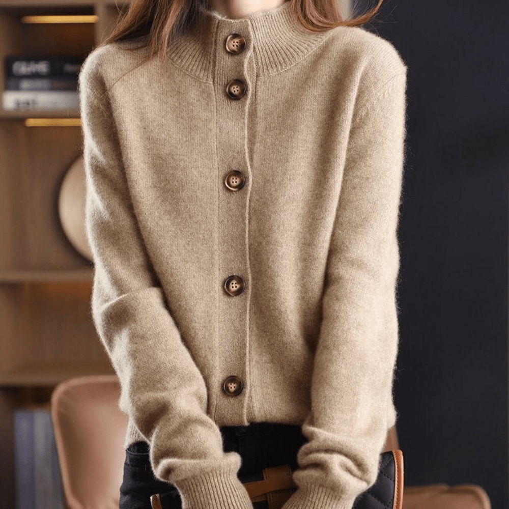 Annie - Gilet in Cashmere Lavorato a Maglia
