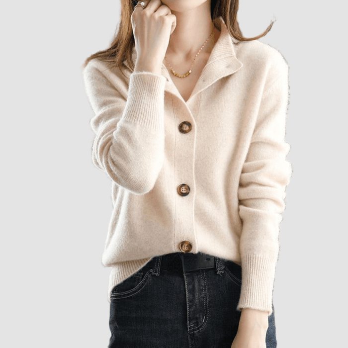 Annie - Gilet in Cashmere Lavorato a Maglia