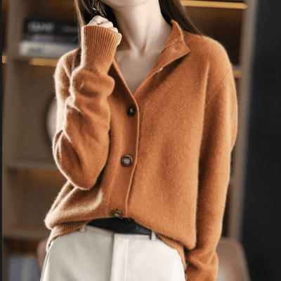 Annie - Gilet in Cashmere Lavorato a Maglia