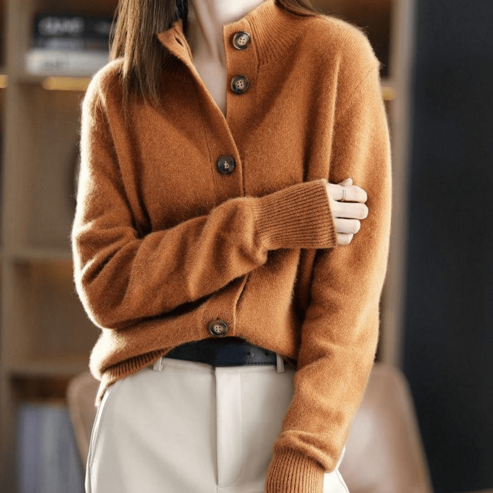 Annie - Gilet in Cashmere Lavorato a Maglia