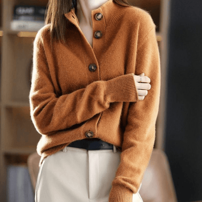 Annie - Gilet in Cashmere Lavorato a Maglia