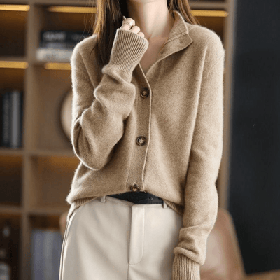 Annie - Gilet in Cashmere Lavorato a Maglia