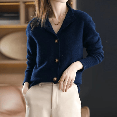 Annie - Gilet in Cashmere Lavorato a Maglia