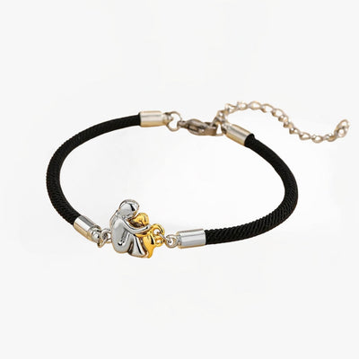 Elisa - Bracciale con cordino e icona cane